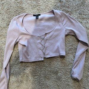 Purple crop top